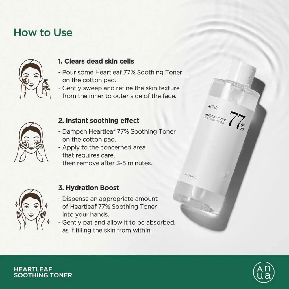 ANUA Heartleaf 77% Soothing Toner (250ml)