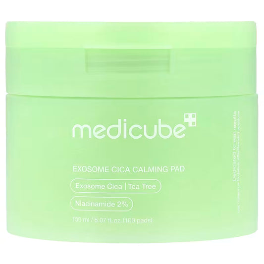 Medicube Exosome Cica Calming Pads — Skin Barrier Repair & Redness Relief (100 Pads)