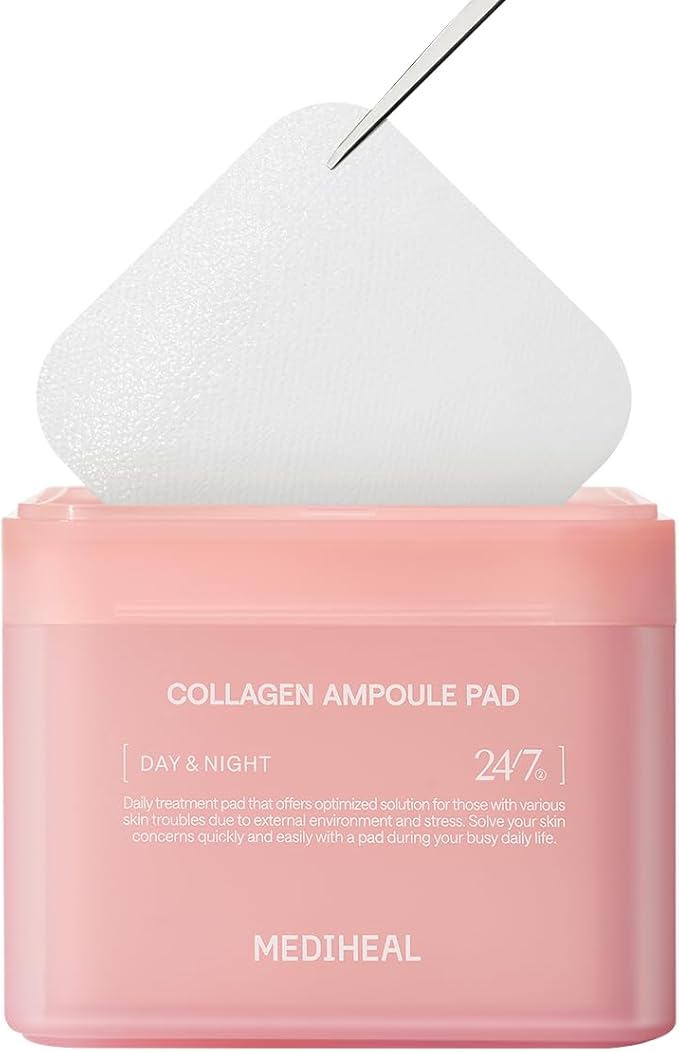 MEDIHEAL Collagen Ampoule Toner Pads (100 Pads)