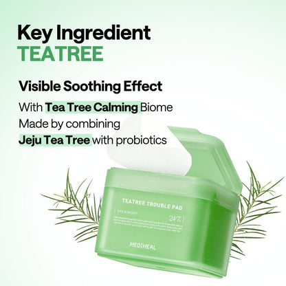 MEDIHEAL Teatree Trouble Toner Pads (100 Pads)