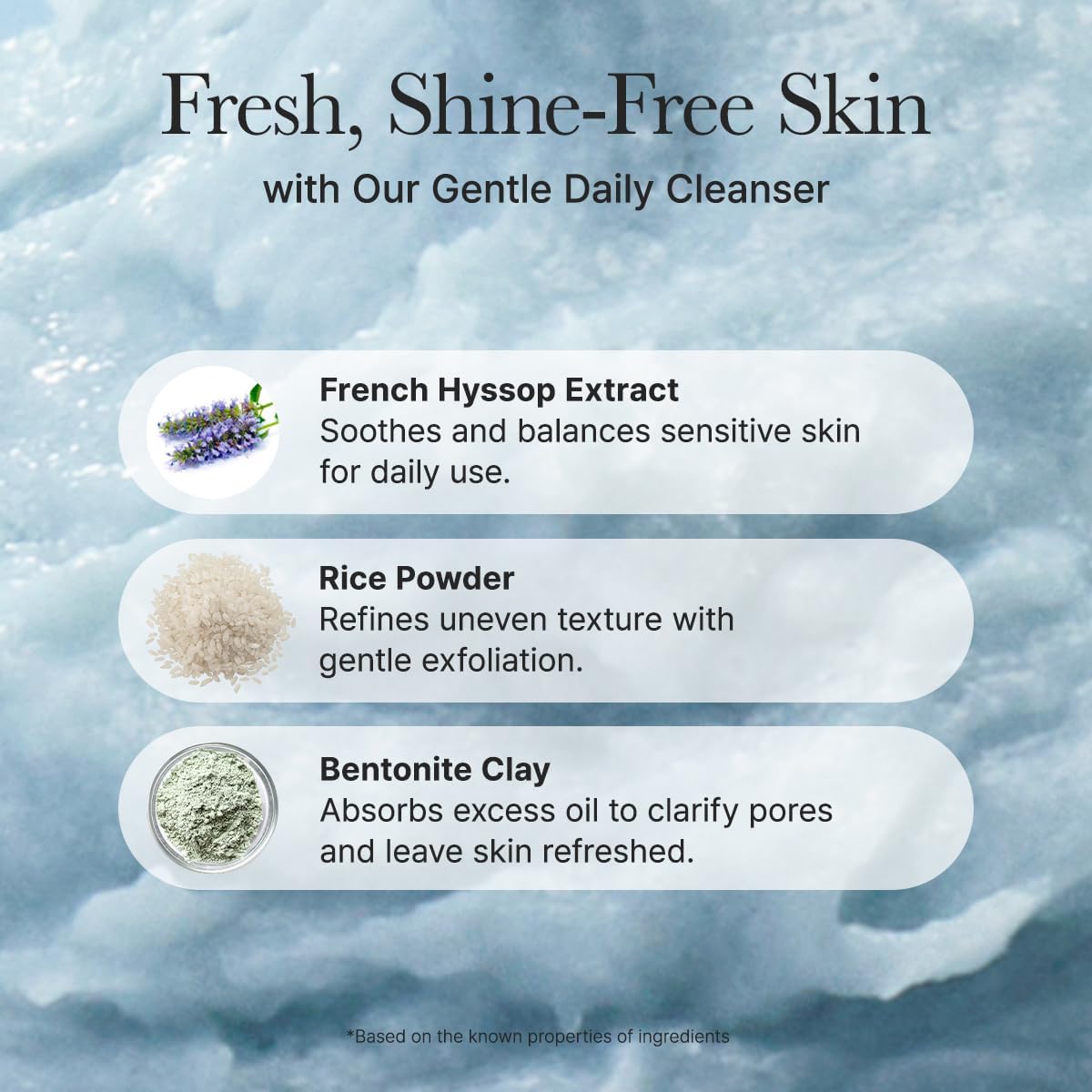 Arencia Fresh Royal Blue Hyssop Rice Mochi Cleanser (120g)