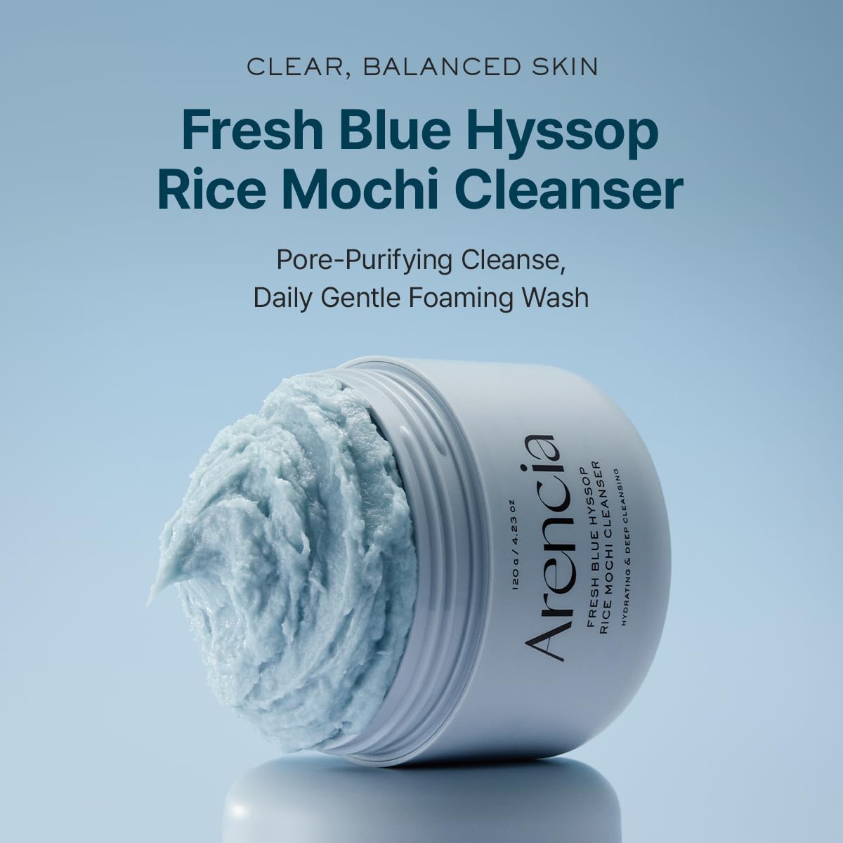 Arencia Fresh Royal Blue Hyssop Rice Mochi Cleanser (120g)