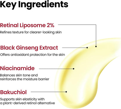 KSECRET - SEOUL 1988 Serum : Retinal Liposome 2% + Black Ginseng (30ml)