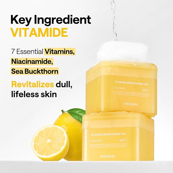 MEDIHEAL Vitamide Brightening Toner Pads (100 Pads)