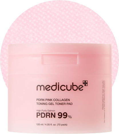 Medicube PDRN Pink Collagen Toning Gel Toner Pad (70 Pads)