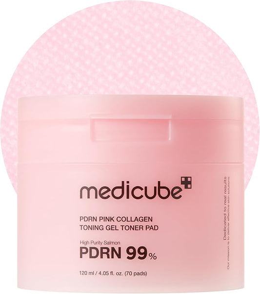 Medicube PDRN Pink Collagen Toning Gel Toner Pad (70 Pads)