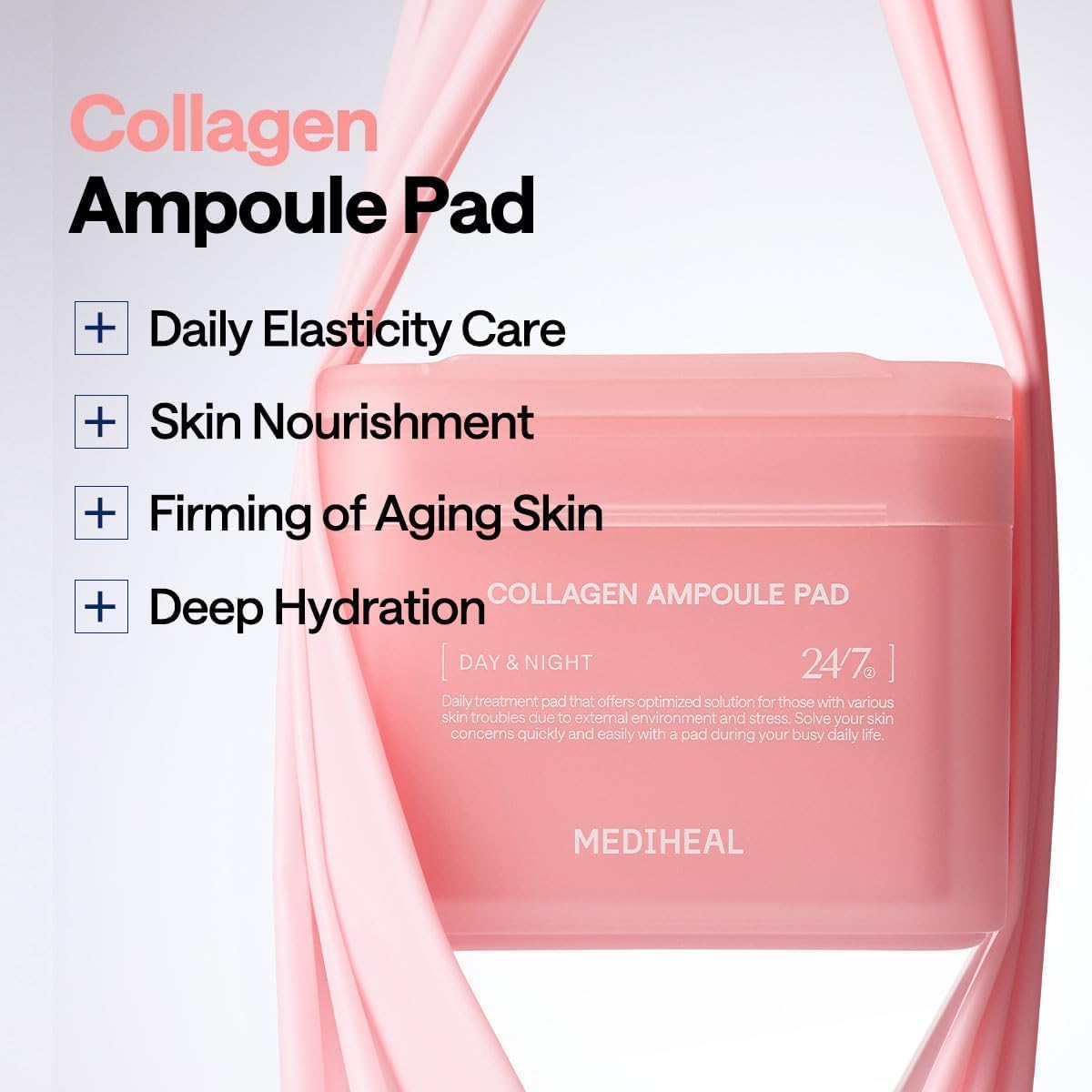 MEDIHEAL Collagen Ampoule Toner Pads (100 Pads)