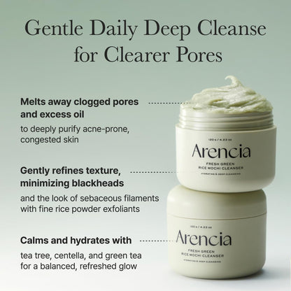 Arencia Fresh Green Rice Mochi Cleanser (120g)
