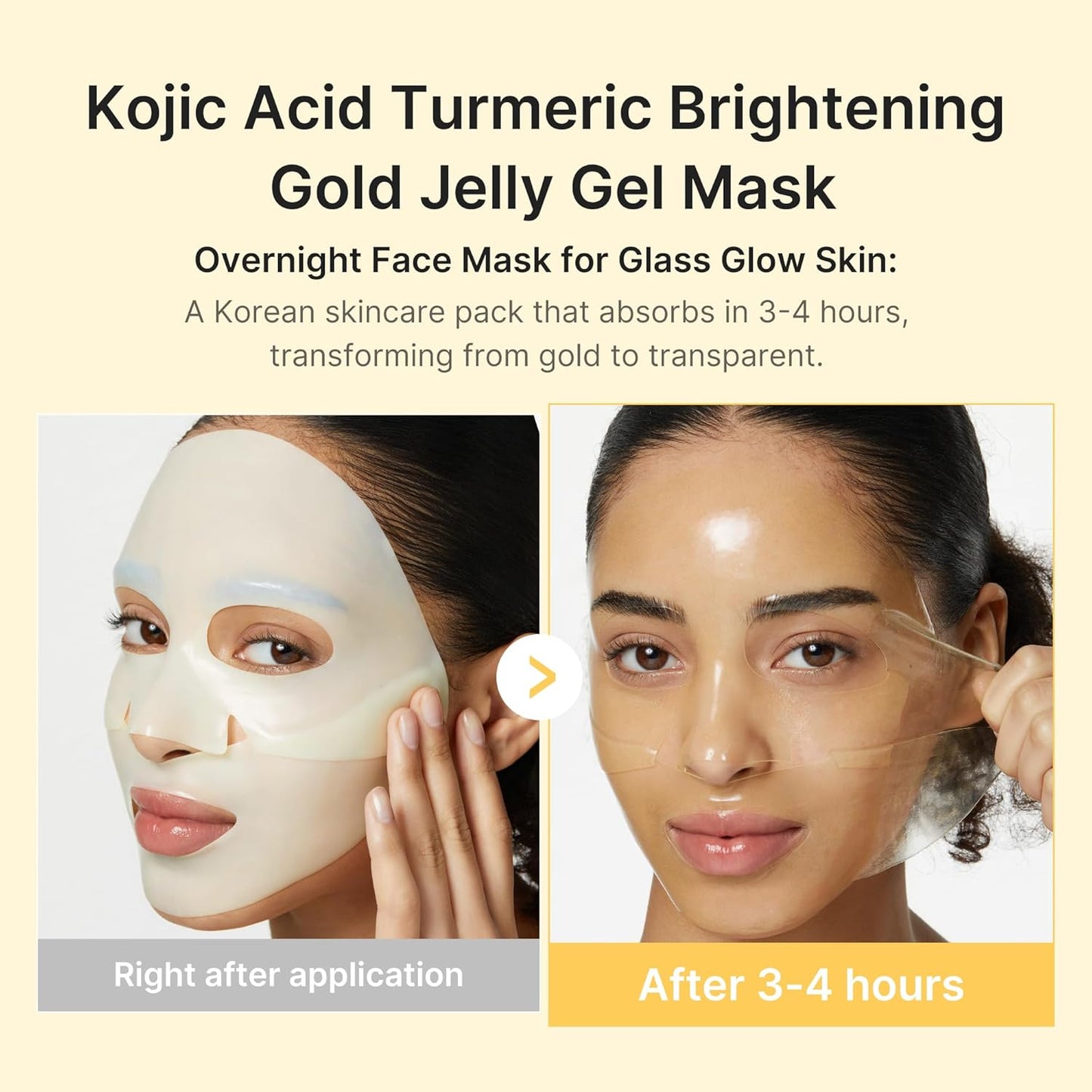 Medicube Kojic Acid Turmeric Overnight Jelly Gel Mask (4 Pack)