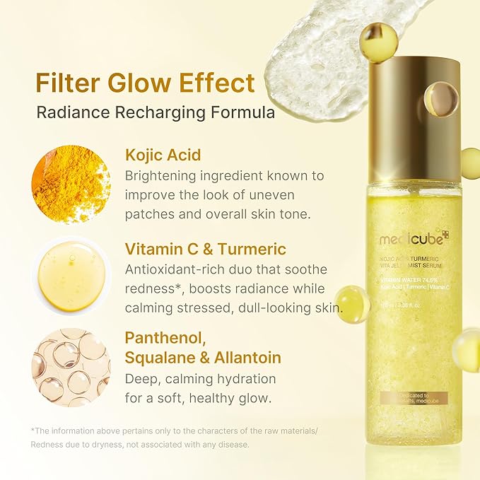 Medicube Kojic Acid Turmeric Vita Jelly Mist Serum (100ml)