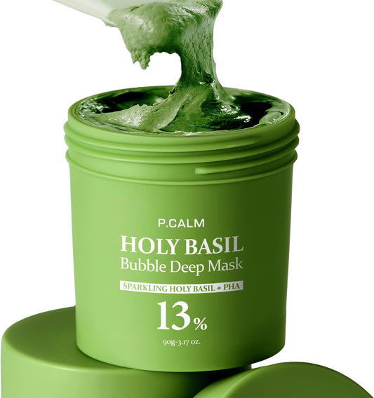P.CALM Holy Basil Bubble Deep Mask (90g)