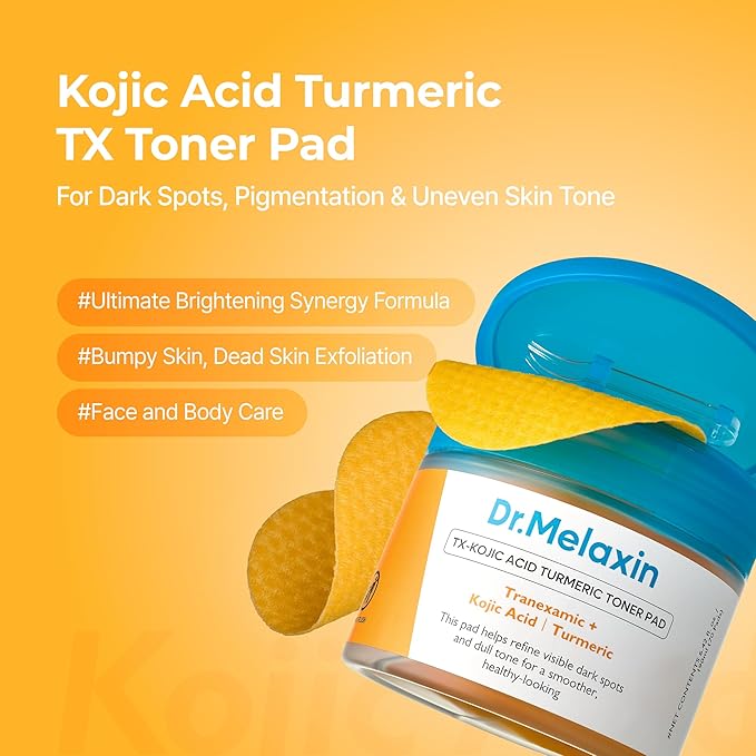 Dr. Melaxin TX Kojic Acid Turmeric Toner Pads (70 Pads)
