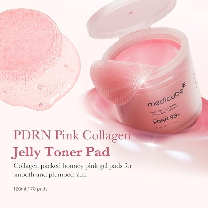 Medicube PDRN Pink Collagen Toning Gel Toner Pad (70 Pads)