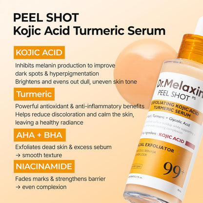 Dr.Melaxin - Peel Shot Exfoliating Serum with Kojic Acid and Turmeric 80ml