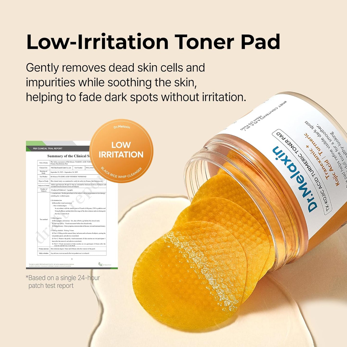 Dr. Melaxin TX Kojic Acid Turmeric Toner Pads (70 Pads)