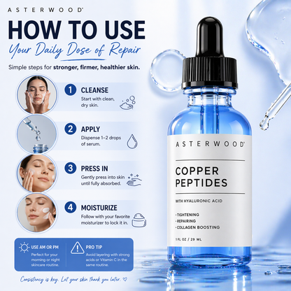 Asterwood Copper Peptides GHK-Cu FIRMING SERUM