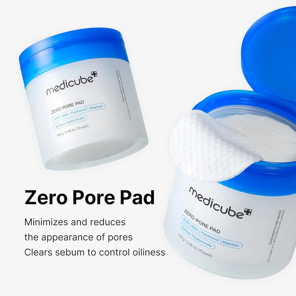 Medicube Zero Pore Pads — Exfoliating Toner Pads for Clear Pores & Smooth Skin
