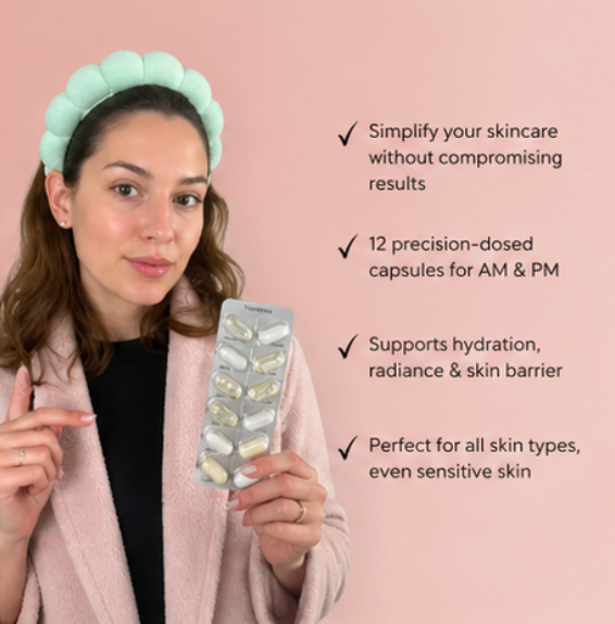 Yunassie Complete Capsule Skincare System – Your Entire AM & PM Routine in One Strip