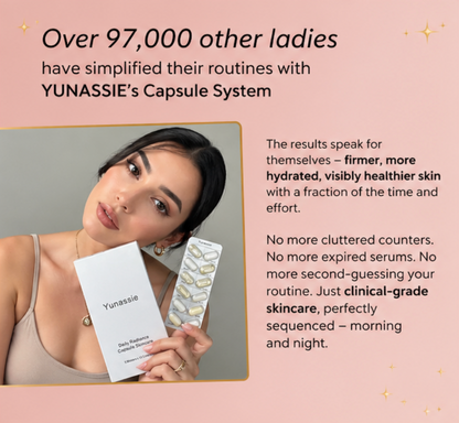Yunassie Complete Capsule Skincare System – Your Entire AM & PM Routine in One Strip
