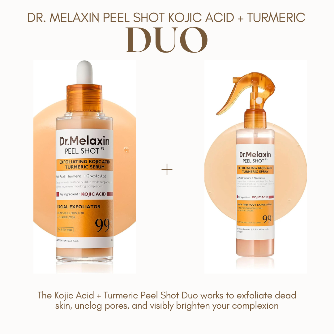 Dr. Melaxin Peel Shot Kojic Acid + Turmeric Duo — Brightening & Exfoliating Skin Reset