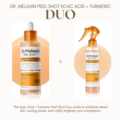 Dr. Melaxin Peel Shot Kojic Acid + Turmeric Duo — Brightening & Exfoliating Skin Reset