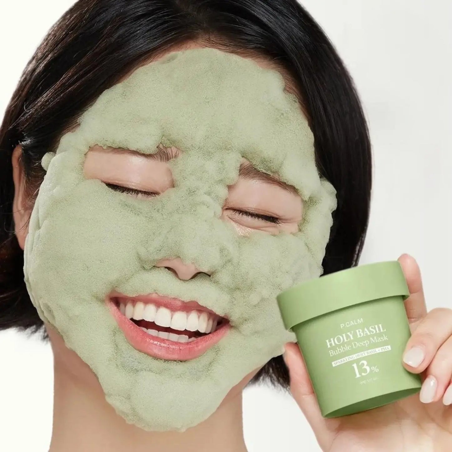 P.CALM Holy Basil Bubble Deep Mask (90g)